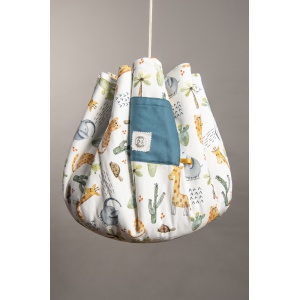 sac à jouets nomade bébé de 0 à 2 ans tissu bachette 100 % coton